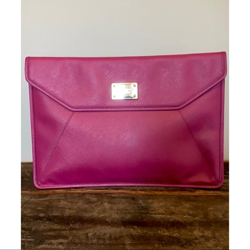 MK Saffiano Envelope Clutch